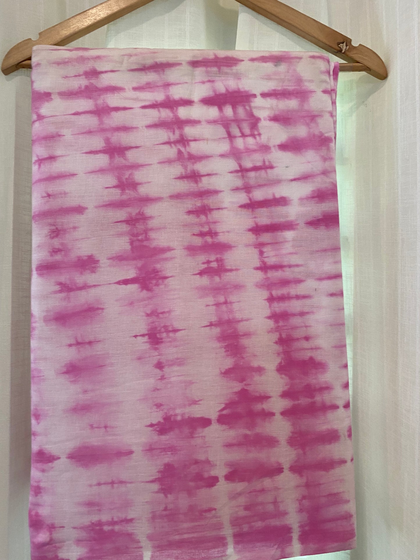 FBR016 Pink&White-Tie&Die-Cotton Fabric