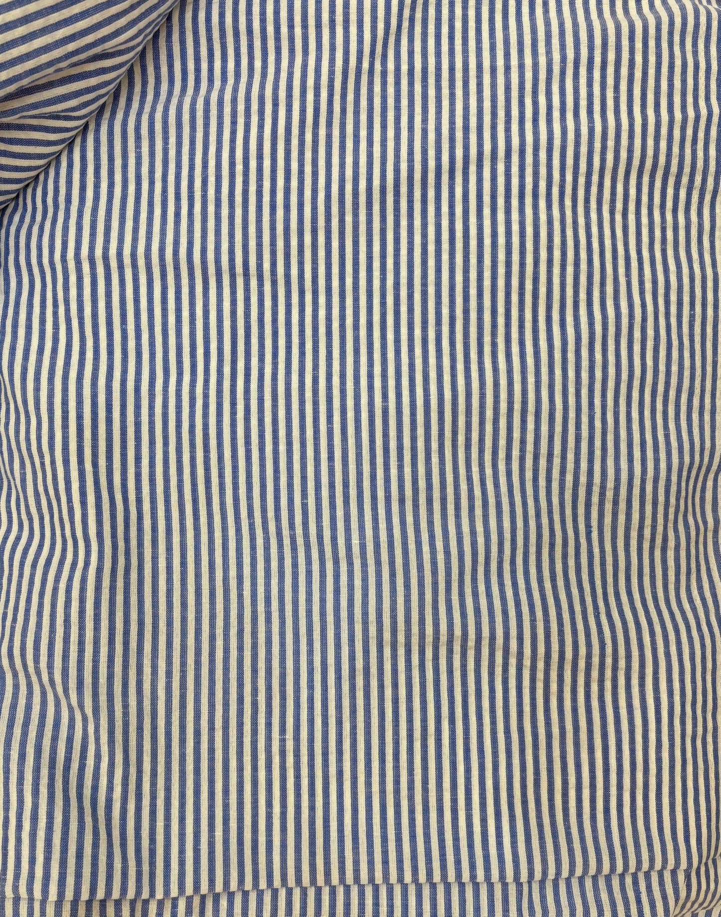 FBR73 Blue Stripe Seersucker Cotton Fabric