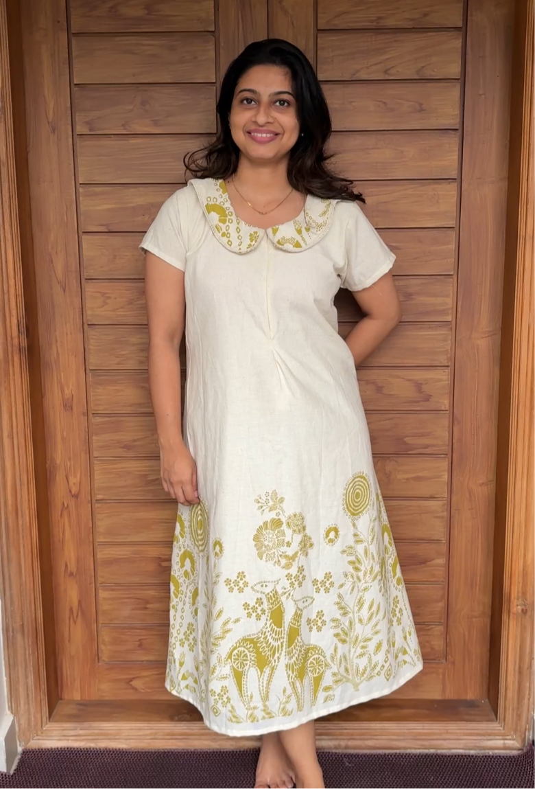 DS09 Simple ALINE Peter Pan Collar Dress