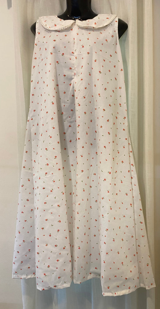 DS67 Peter pan collar small flower design dress