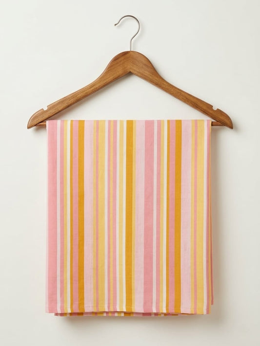 FBR132 Multicoloured stripe double gauze muslin fabric