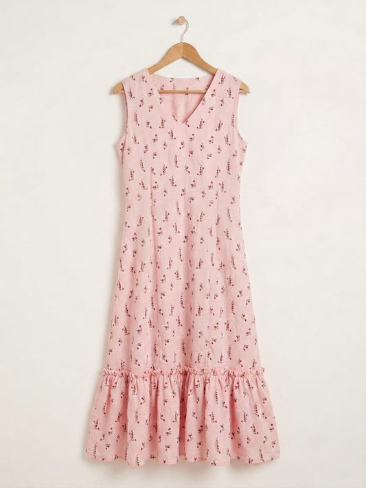 DS183 v-neck with bottom flares