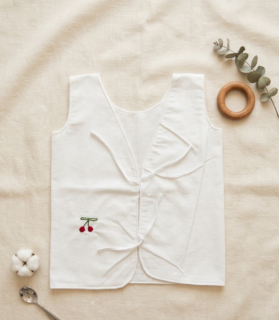 Newborn Kettudup with front open in soft Mul cotton with Hand embroidery (Pack of 5)