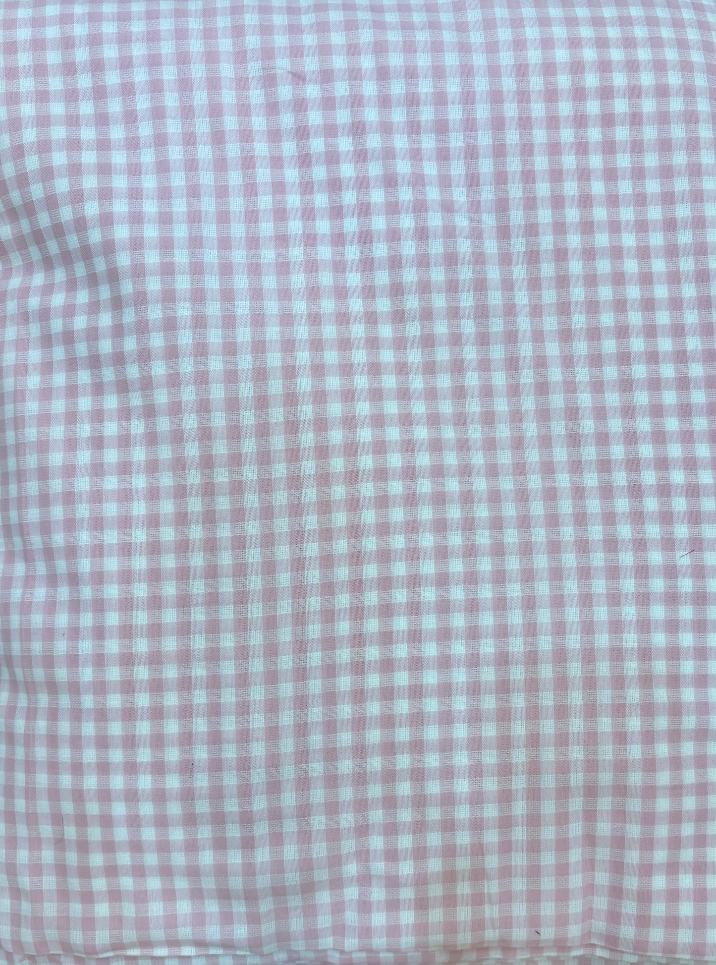 FBR74 Pink Soft Cotton check fabric