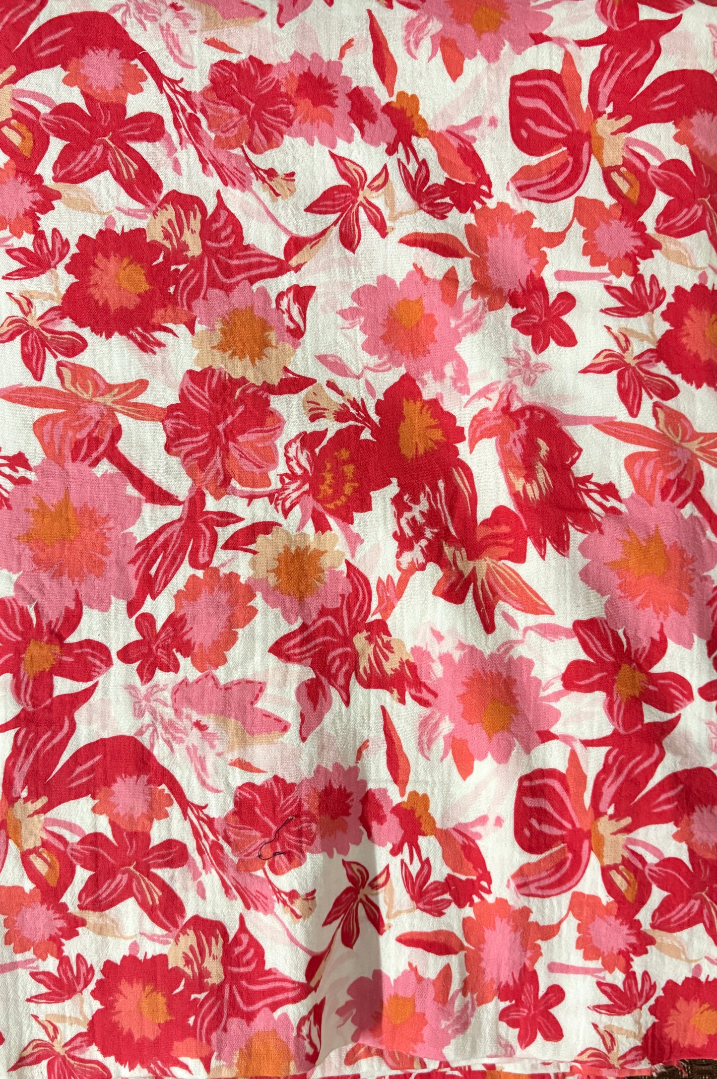 FBR84 Double gauze muslin flower print fabric